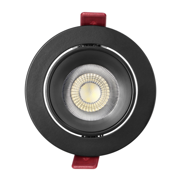 FONDI RC decorative frame for spotlight, MR16/GU10 max. 50W, round, fixed, aluminium, black